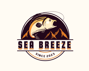 Fishing Bait Ocean logo design