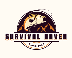 Survival - Fishing Bait Ocean logo design