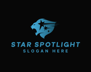 Lion Mane Star logo design