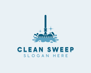 Mop - Mop Sanitation Cleaning logo design