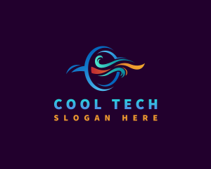 Fridge - Cooling Burn Heating Ventilation logo design