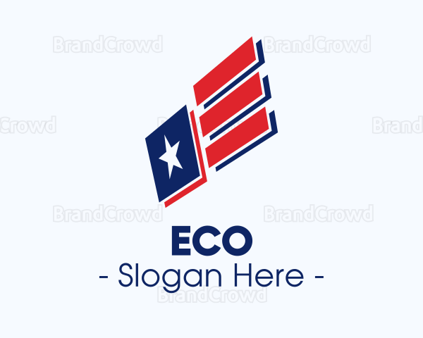 Modern American Flag Logo