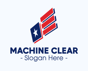 Modern - Modern American Flag logo design