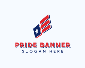 Patriot American Flag logo design