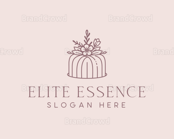 Wedding Floral Cake Logo