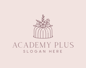 Wedding Floral Cake Logo