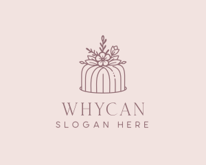 Wedding Floral Cake Logo