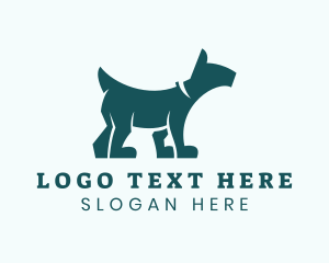 Pet Food - Dog Pet Collar logo design