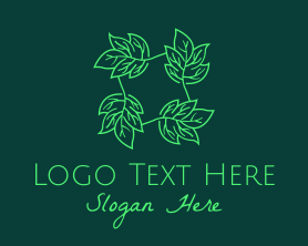 Foliage - Green Leaves Herb logo design