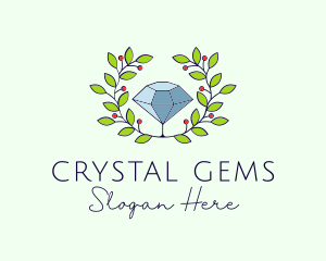 Natural Crystal Jewelry logo design