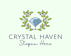 Natural Crystal Jewelry logo design