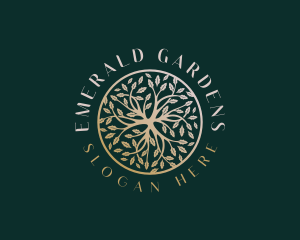 Landscaping Wellness Tree logo design