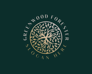 Landscaping Wellness Tree logo design