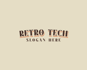 Simple Retro Startup logo design