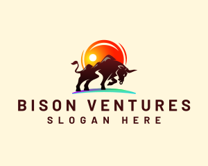 Wild Buffalo Bison logo design