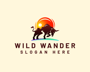 Wild Buffalo Bison logo design