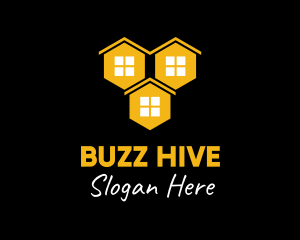 Hive - Hexagon Hive Home logo design