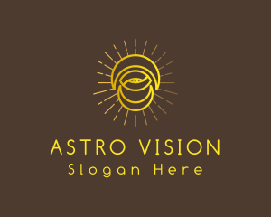 Golden Moon Eye logo design