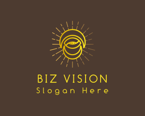 Golden Moon Eye logo design