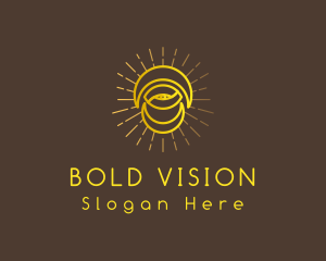 Golden Moon Eye logo design