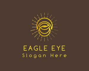 Golden Moon Eye logo design