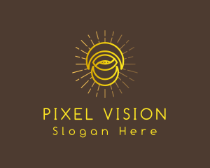 Golden Moon Eye logo design