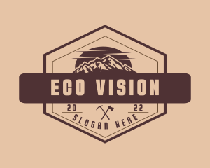 Mountain Trekking Trip logo design