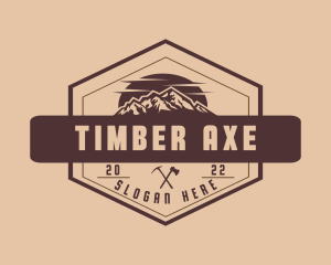 Mountain Trekking Trip logo design