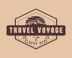 Trip - Mountain Trekking Trip logo design