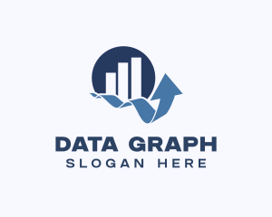 Statistics Finance Graph logo design