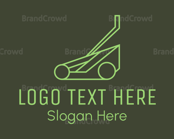 Law Mower Gardening Logo