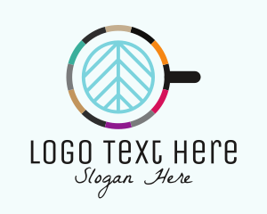 Green Tea - Organic Leaf Coffee Latte logo design