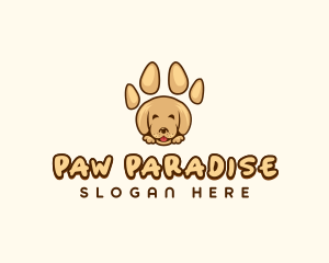 Animal Paw Dog logo design