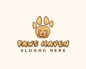 Animal Paw Dog logo design