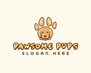 Animal Paw Dog logo design