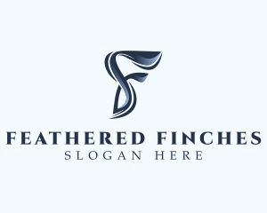 Aesthetic Wellness Spa Letter F logo design