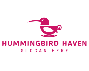 Hummingbird Cup Cafe logo design