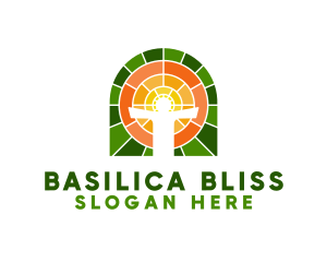 Basilica - Christian Ministry Mosaic logo design