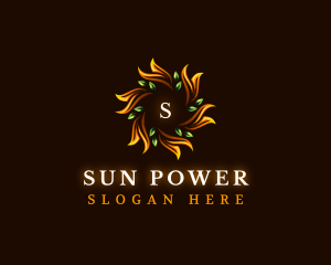 Sun Leaf Gardening logo design