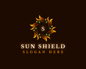 Sun Leaf Gardening logo design