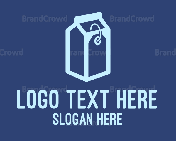 Milk Carton Price Tag Logo