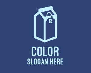 Milk Carton Price Tag  Logo