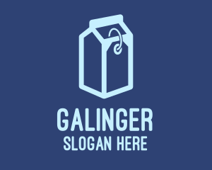 Milk Carton Price Tag  Logo