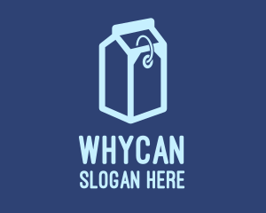 Milk Carton Price Tag  Logo