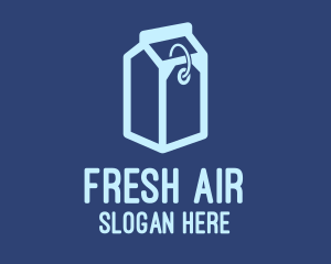 Milk Carton Price Tag  logo design