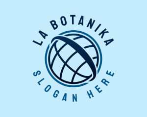 Sphere - Blue Ring Globe logo design