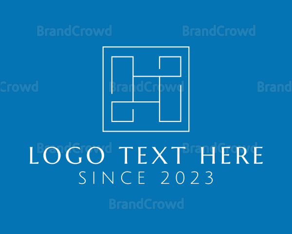 Box Letter H Logo