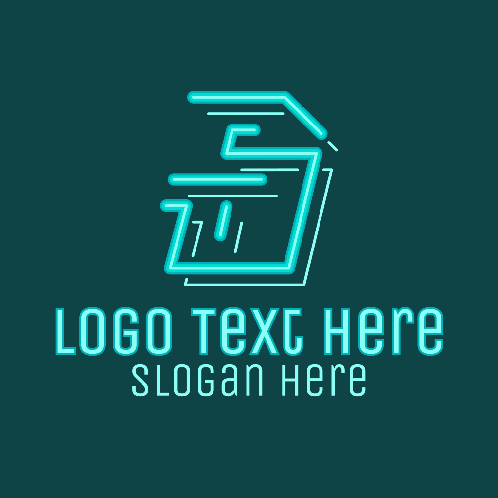 Neon Retro Gaming Letter S Logo | BrandCrowd Logo Maker