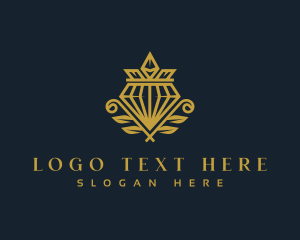 Coronation - Royal Diamond Wreath logo design