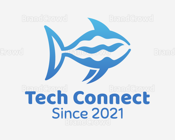 Blue Ocean Shark Logo